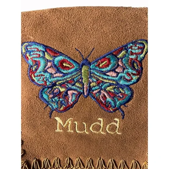 Y2K Mudd Crossbody Crochet Embroidered Butterfly Boho Fairy Festival - Picture 5 of 8